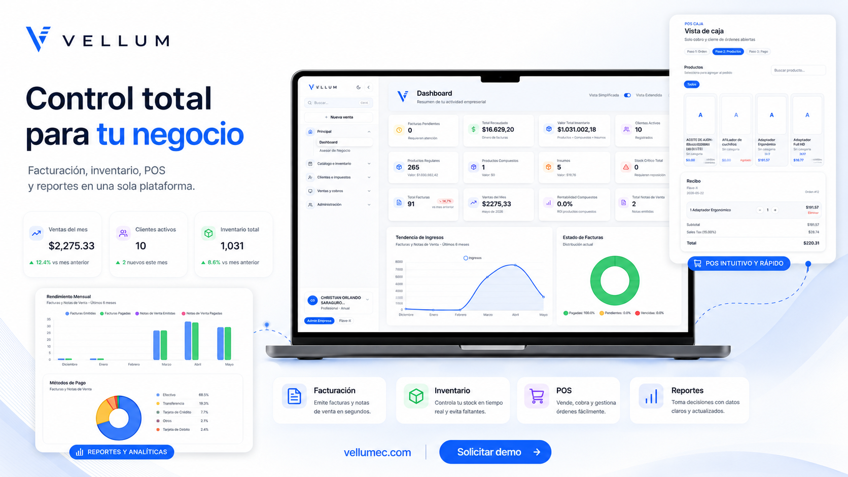 Ventas y clientes conectados